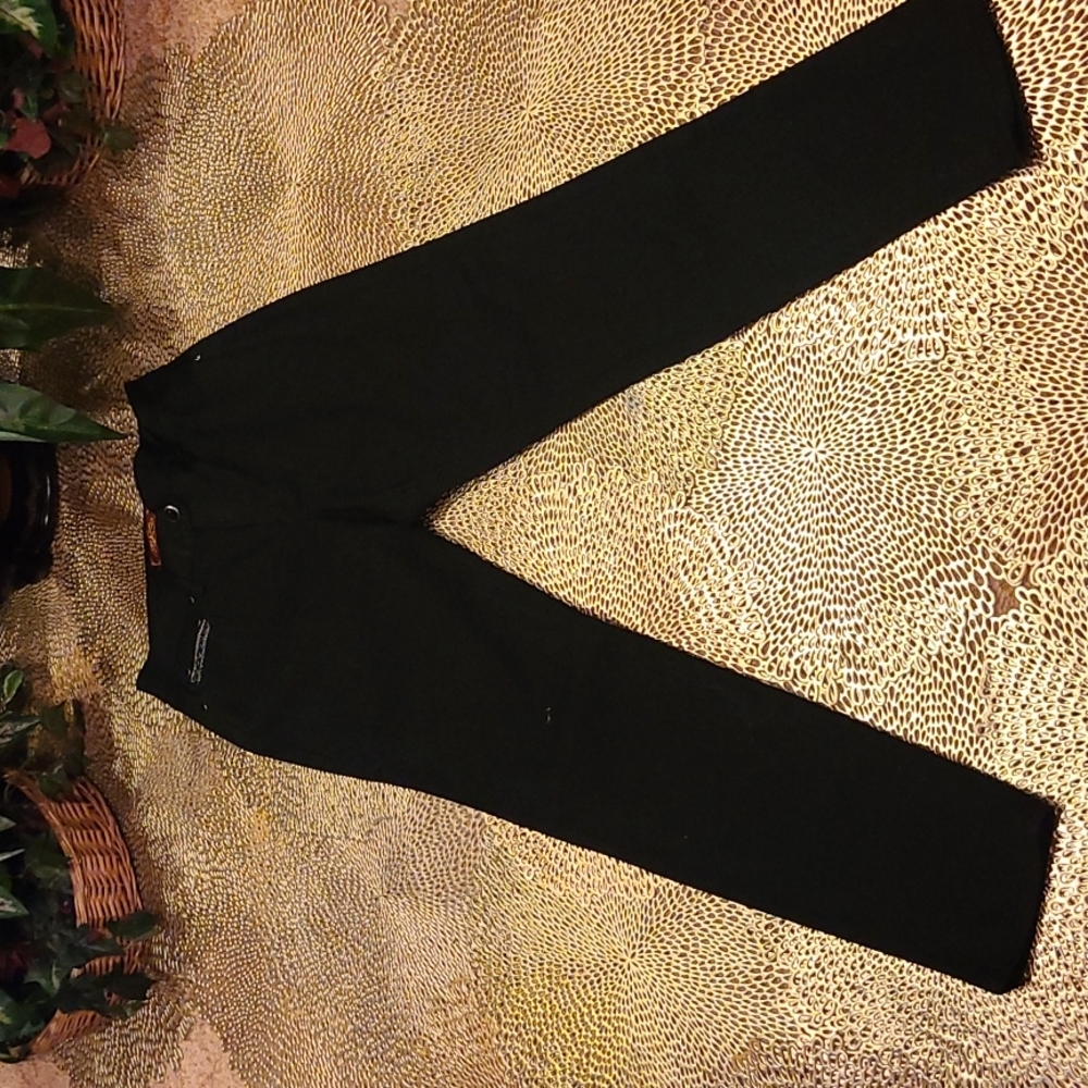 One 5 One Straight Leg Black Jeans - Picture 3 of 12